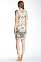 Thumbnail for your product : Maggy London Cap Sleeve Lace Ponte Print Sheath Dress