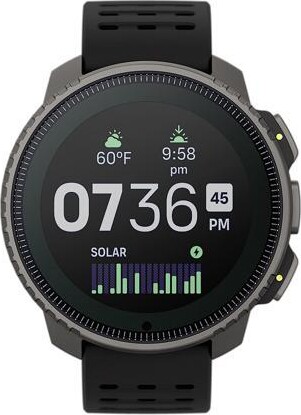 Suunto Vertical: Adventure GPS Watch, Large Screen, Offline Maps, Solar Charging - Titanium/Black