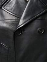 Thumbnail for your product : Prada double breasted leather jacket