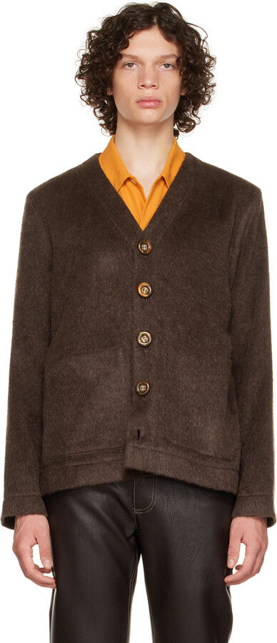Séfr Brown Gote Cardigan - ShopStyle 