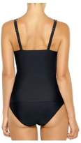 Thumbnail for your product : Christina Blue Crossover-Band Tankini Swim Top
