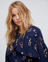 Thumbnail for your product : Influence Frill Keyhole Front Floral Dress