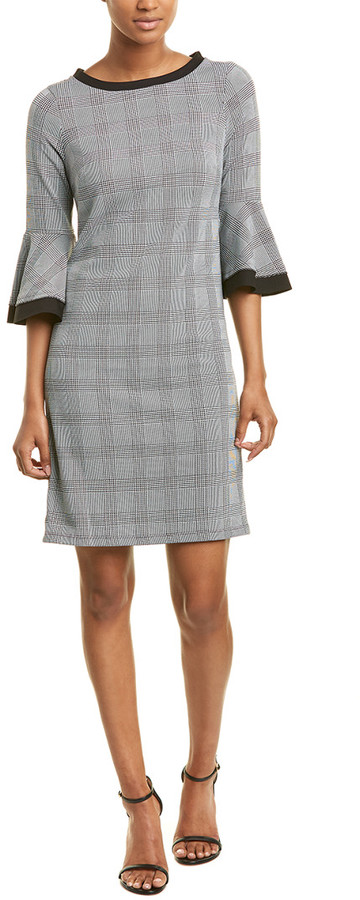 houndstooth shift dress