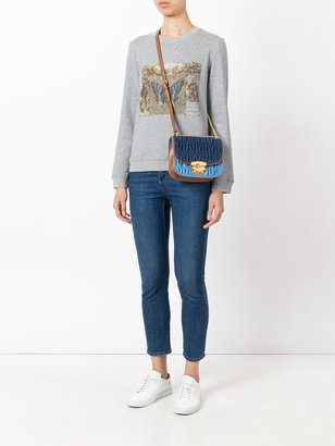 Miu Miu matelassé satchel bag - women - Cotton/Calf Leather - One Size