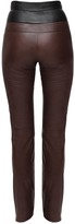 Thumbnail for your product : ZEYNEP ARCAY Bicolor Leather Pants