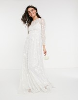 Thumbnail for your product : ASOS EDITION Ava all over embellished and embroidered wedding dress