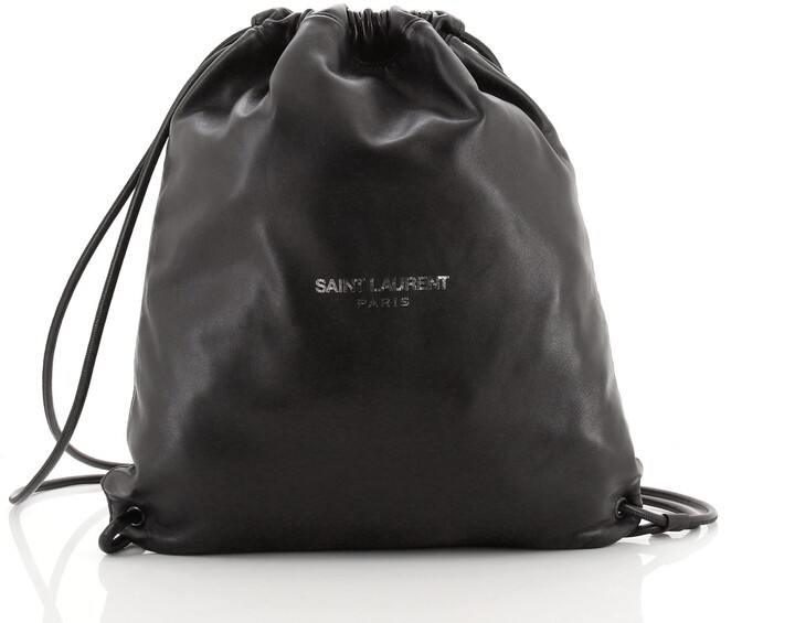 ysl teddy drawstring bag