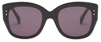 Alaïa Eyewear - Studded Cat-eye Acetate Sunglasses - Black