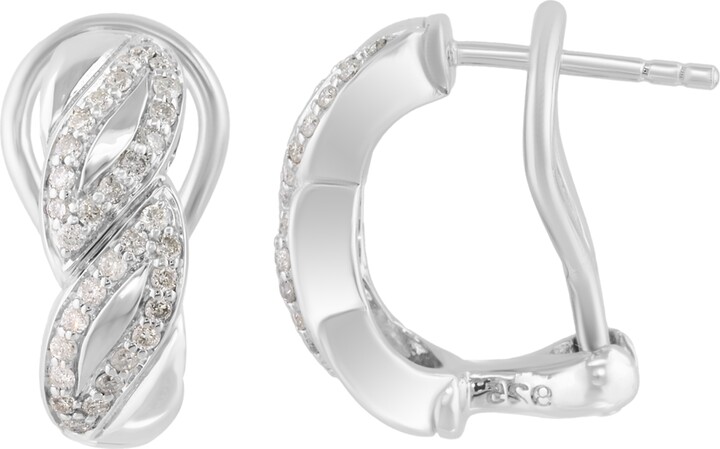 Effy Diamond Earrings (3/8 ct. t.w.) in Sterling Silver