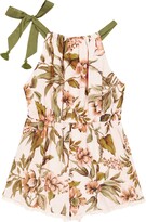 Thumbnail for your product : Zimmermann Kids Anneke floral cotton playsuit