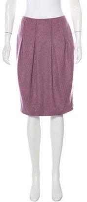 Magaschoni Wool & Cashmere-Blend Skirt