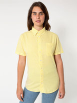 Thumbnail for your product : American Apparel Unisex Gingham Short Sleeve Button-Down with Pocket
