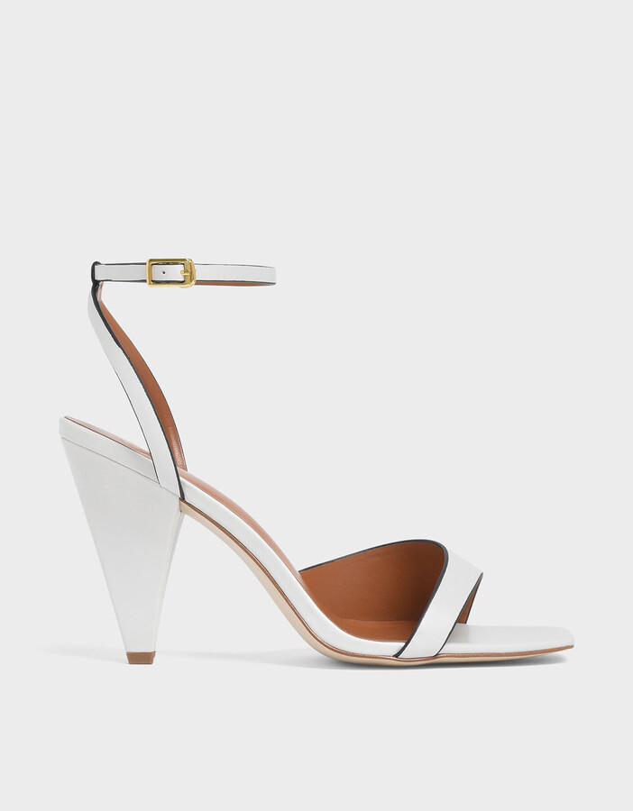 cone heel sandals