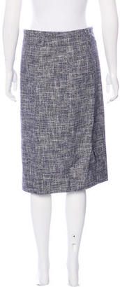 Lela Rose Tweed Knee-Length Skirt