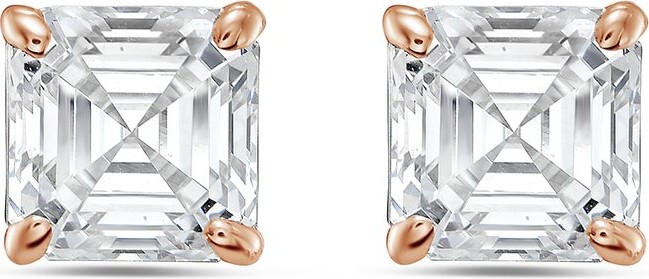 Diana M Lab Grown Diamonds Diana M. 14K Rose Gold 2.00 ct. tw. Lab-Grown Diamond Earrings