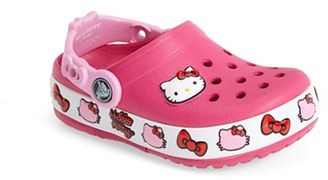 Hello Kitty CROCS™ 'Hello Kitty®' Light-Up Slip-On (Toddler & Little Kid)