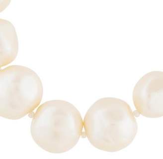 Saint Laurent Faux Pearl & Crystal Bead Necklace