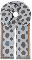Thumbnail for your product : Paul Smith Cotton-silk blend spotted scarf