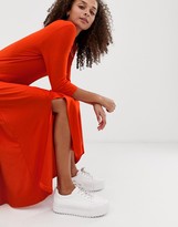 Thumbnail for your product : B.young panelled midi dress with split