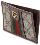 Thumbnail for your product : Gucci Ophidia Gg Canvas & Leather Card Holder