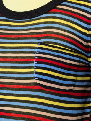 Sonia Rykiel striped pocket T-shirt