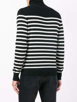 Thumbnail for your product : Saint Laurent striped roll neck jumper