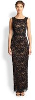 Thumbnail for your product : Laundry by Shelli Segal Open-Back Lace Gown