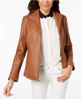 Thumbnail for your product : Cole Haan Petite Leather Moto Jacket