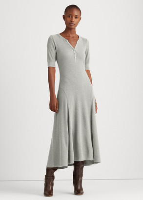 Ralph Lauren Cotton Henley Dress - ShopStyle