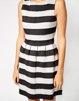 Thumbnail for your product : Sisley Skater Dress in Monochrome Stripe