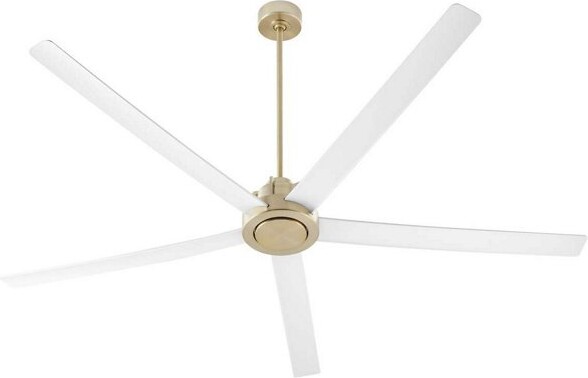 Quorum International Revel Ceiling Fan in White, 5 Blades