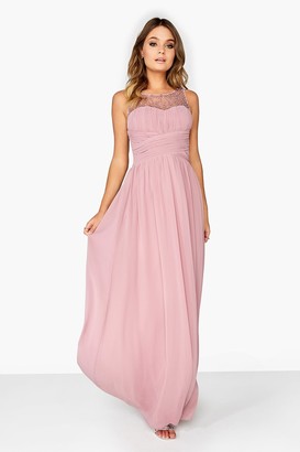 dusty pink maxi dress uk