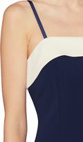 Thumbnail for your product : Gina Bacconi Moss crepe maxi dress with contrast band