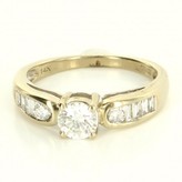 Thumbnail for your product : excellent (EX) Vintage 14 Karat White Gold Diamond Engagement Ring