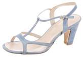 Thumbnail for your product : Maryam Nassir Zadeh Suede & PVC T-Strap Sandals