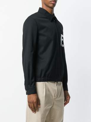 Fendi logo print shirt jacket