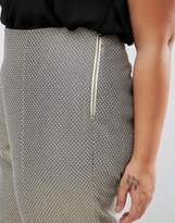 Thumbnail for your product : ASOS Curve CURVE Metallic Slim Leg High Waist Pant