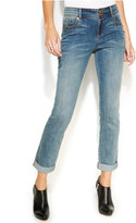 Thumbnail for your product : INC International Concepts Embellished Boyfriend Jeans, Medium Blue Wash