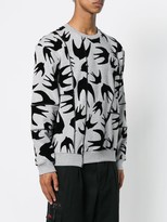 Thumbnail for your product : McQ Swallow Print Panelled Sweatshirt