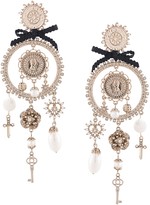 Thumbnail for your product : Marchesa Notte Dangling Hoop Clip-On Earrings