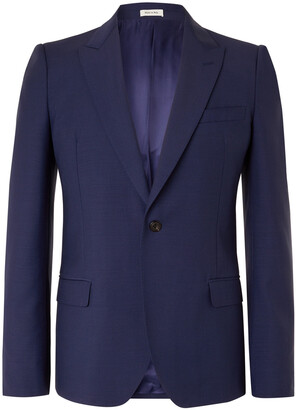 Alexander McQueen Slim-Fit Wool And Mohair-Blend Suit Jacket