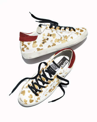 Golden Goose Superstar Hearts Lace-Up Sneakers