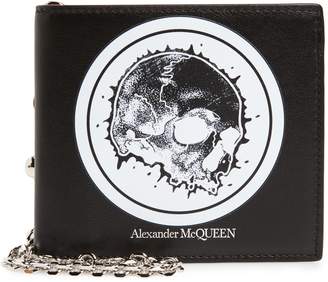 Alexander McQueen Leather Chain Wallet