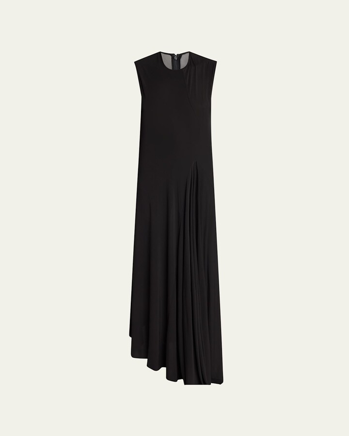 Balenciaga Sleeveless Asymmetric Maxi Dress