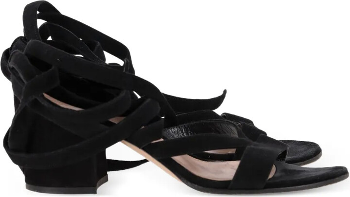Gianvito Rossi Wrap-Around Ankle-Tie Sandals