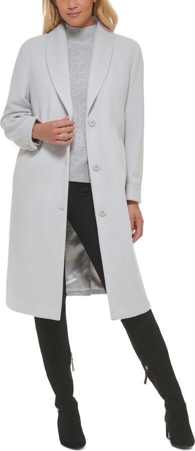 shawl collar walker coat