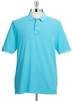 Thumbnail for your product : Tommy Bahama Pique Polo Shirt-AQUA BLUE-Medium
