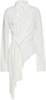 Thumbnail for your product : Marques Almeida Asymmetric Draped Cotton-poplin Shirt
