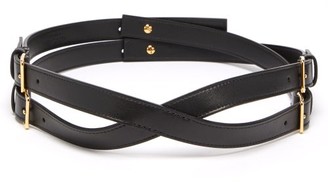 Altuzarra Double-strap Leather Belt - Black