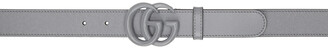 Gucci Grey GG Marmont Thin Belt
